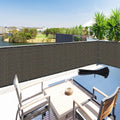 Zip Cable Ties and 3 ft x 95 ft Brown Privacy Screen Panel - Durable