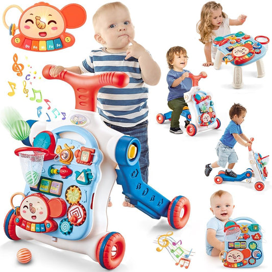 VATOS 5-in-1 Baby Walker: Music & Multi-Use Fun!