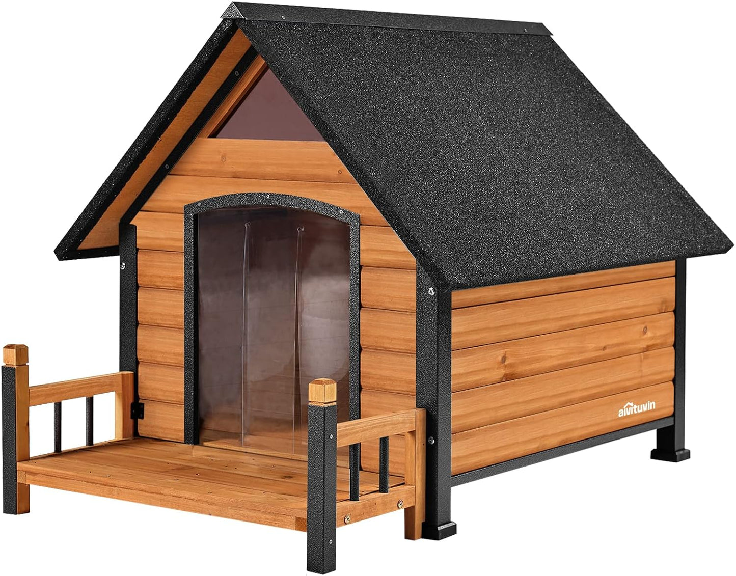 Outdoor Dog House with Elevated Floor for Small Medium Dogs