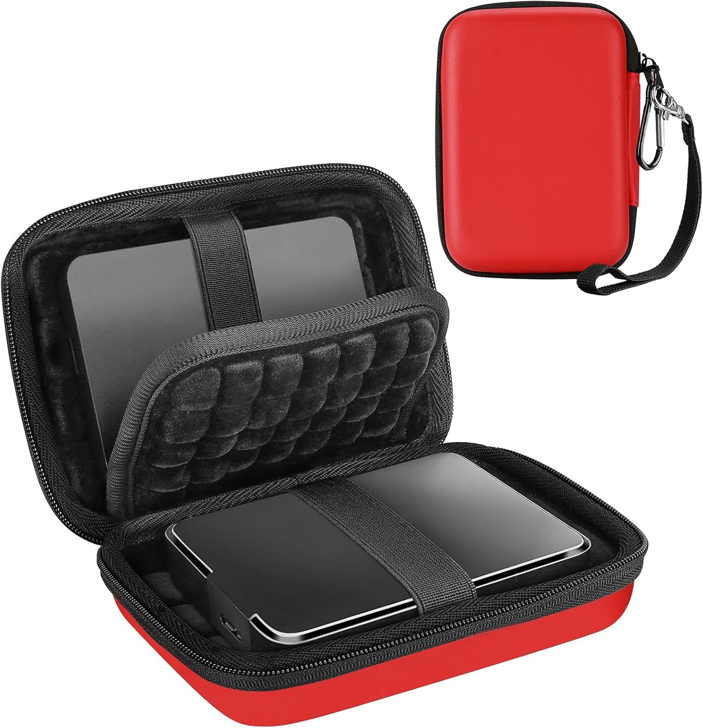 Portable Hard Drive Case - Red