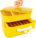 Vintage Hot Dog Steamer & Bun Warmer: 8 Dogs, 4 Buns, Multi-Use Yellow