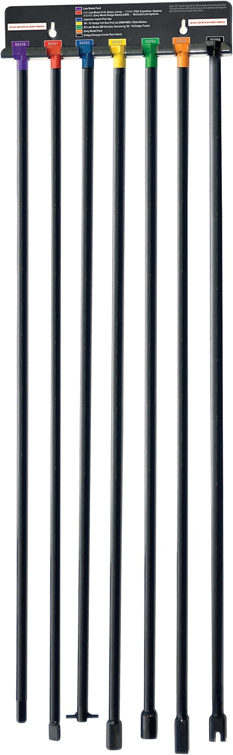 Steelman 7-Piece Spare Tire Retrieval Tool Kit for Easy Use