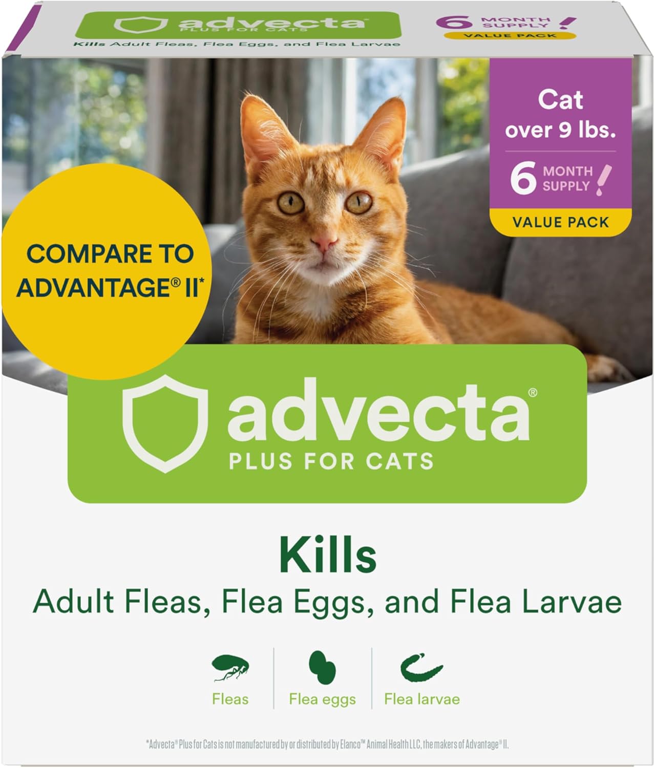 Advecta Plus Topical Cat Flea Treatment for Fast Control