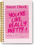LiTiu Pink Preppy Spiral Notebook for Teen Girls - Handy 5.8x8.3 in