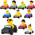 60 Pcs Rubber Ducks for Jeeps and Cars - Dash Decor Set