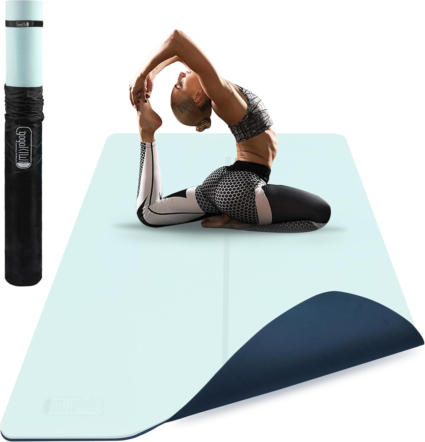 GoGoKIWI Large Yoga Mat: Extra Wide Non-Slip Fitness Essential