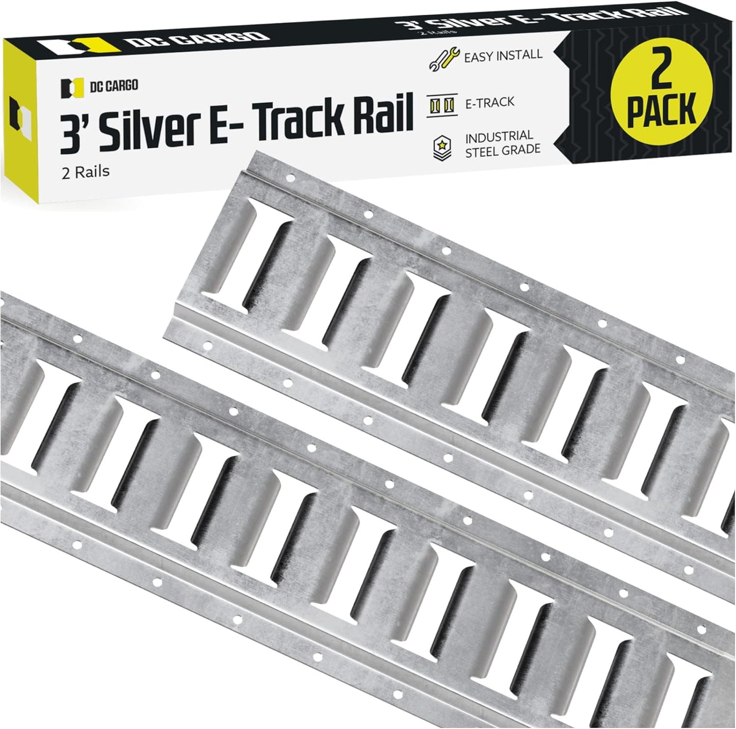 DC Cargo Mall E Track Tie Down Rail Kit for Secure Cargo Loads