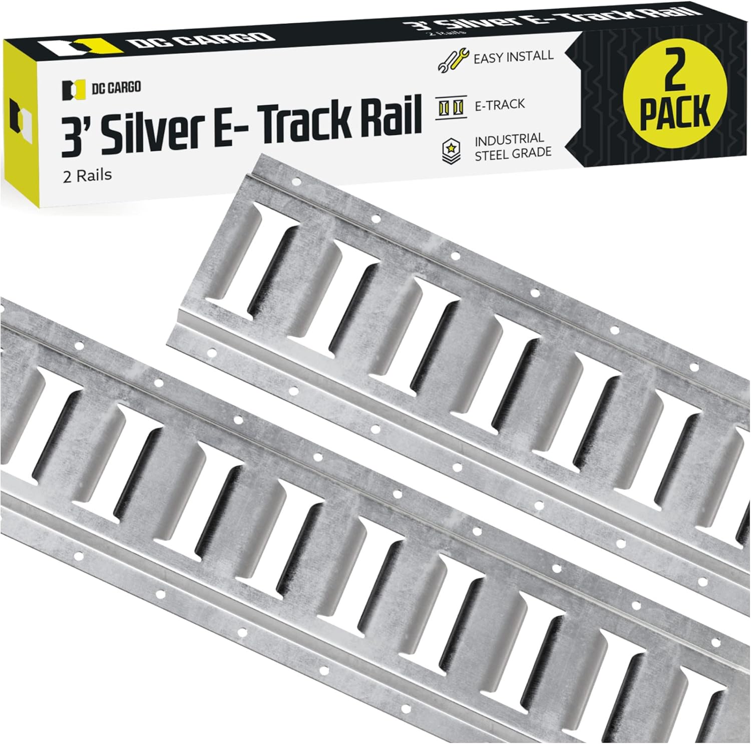 DC Cargo Mall E Track Tie Down Rail Kit for Secure Cargo Loads