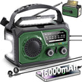 Emergency Radio Solar Crank Battery 16000mAh Portable Survival Radio