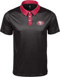 FOCO NFL Team Logo Nightcap Polyester Polo Short Sleeve Shirt - Team