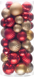 Red and Gold Christmas Tree Decorations Ornament Set for Holiday