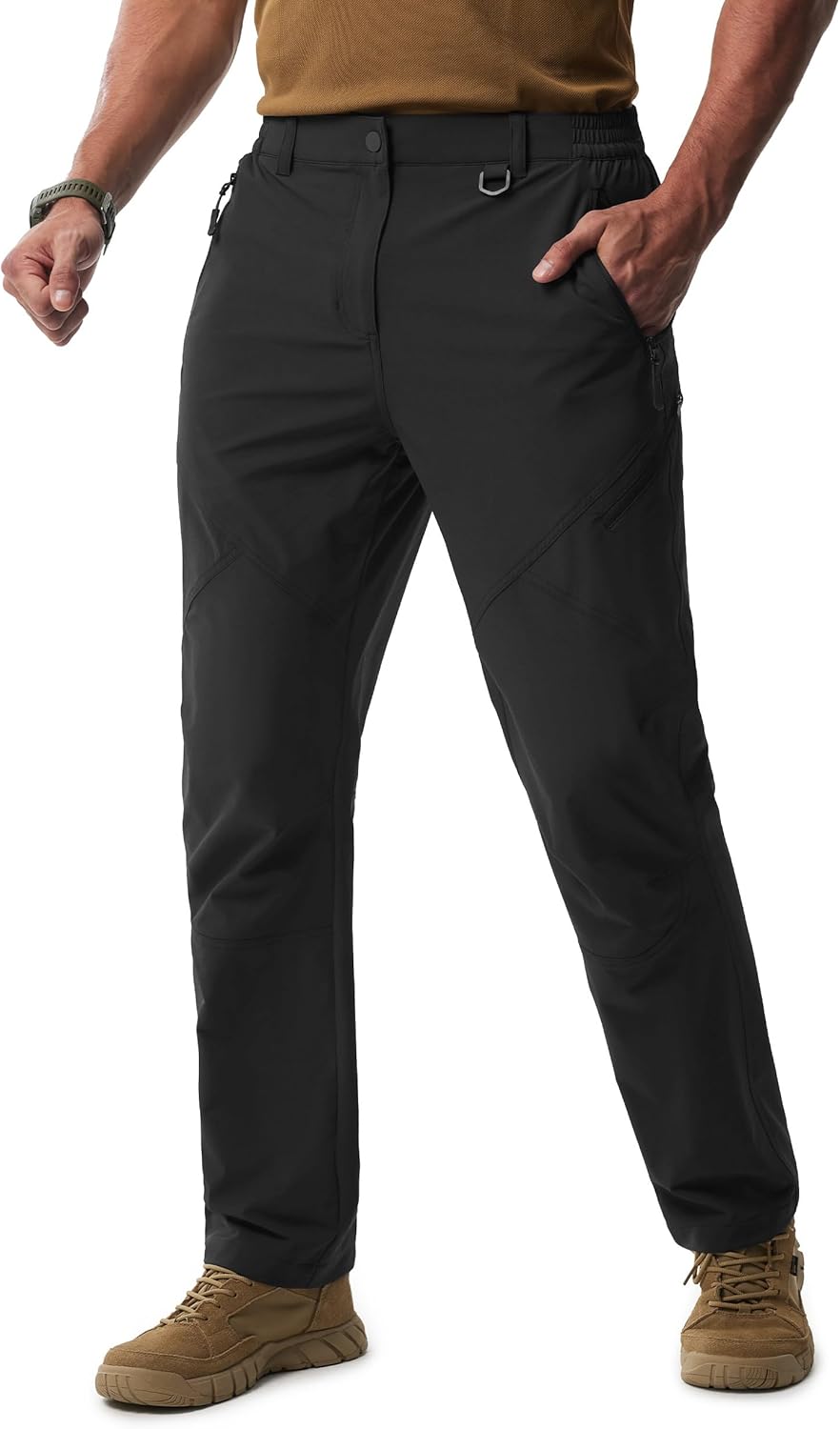 Libin Mens Hiking Pants Lightweight Tactical Cargo Quick Dry
