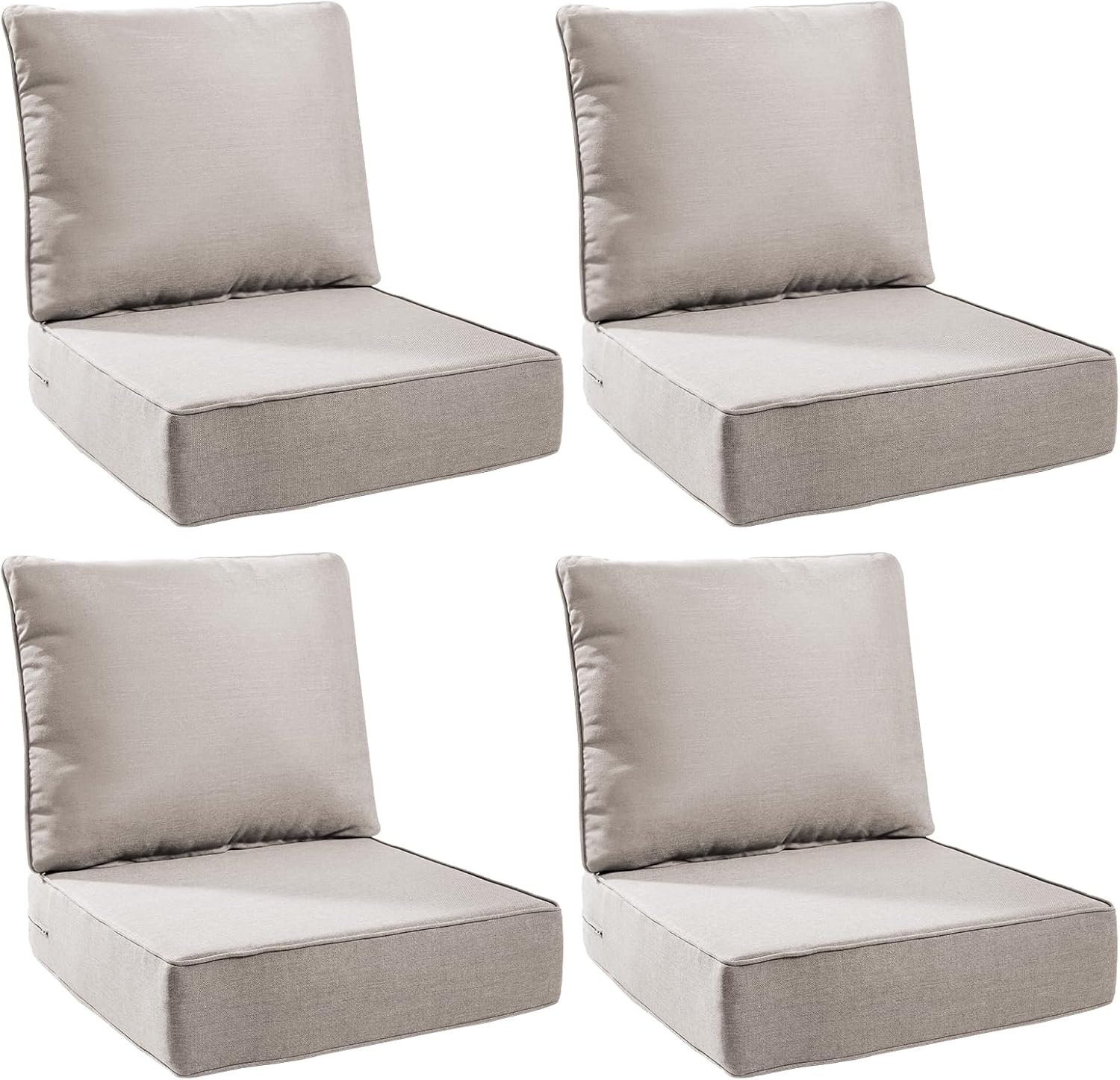 6-Inch Thick Outdoor Cushions for Deep Seat Patio Furniture