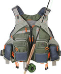 Fly Fishing Vest Pack for Men and Women - Lightweight, 17 Pockets