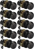 Bronze Passage Door Knobs Set (10 Pack) - Oil Rubbed Bronze