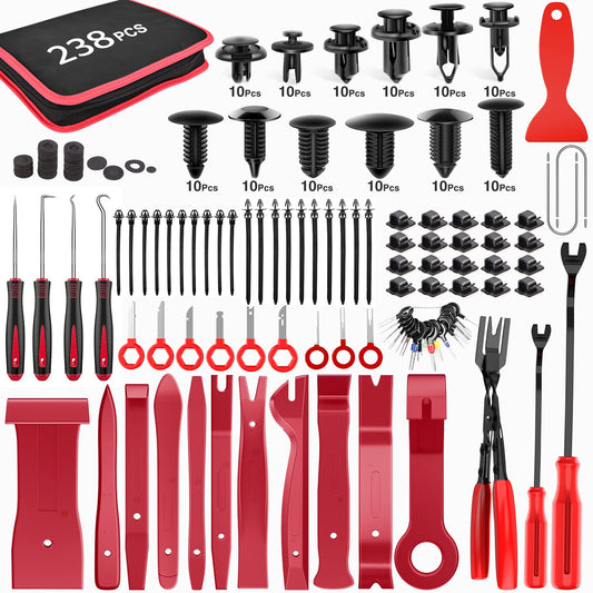 238Pcs Trim Removal Tool Set for Auto Push Pin Bumper Clips