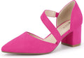 Women's Pumps Closed Toe Strappy Heels - Low 2in Block Comfort