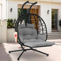 ZENPETIO Double Egg Chair with Stand for 2 Person Comfort