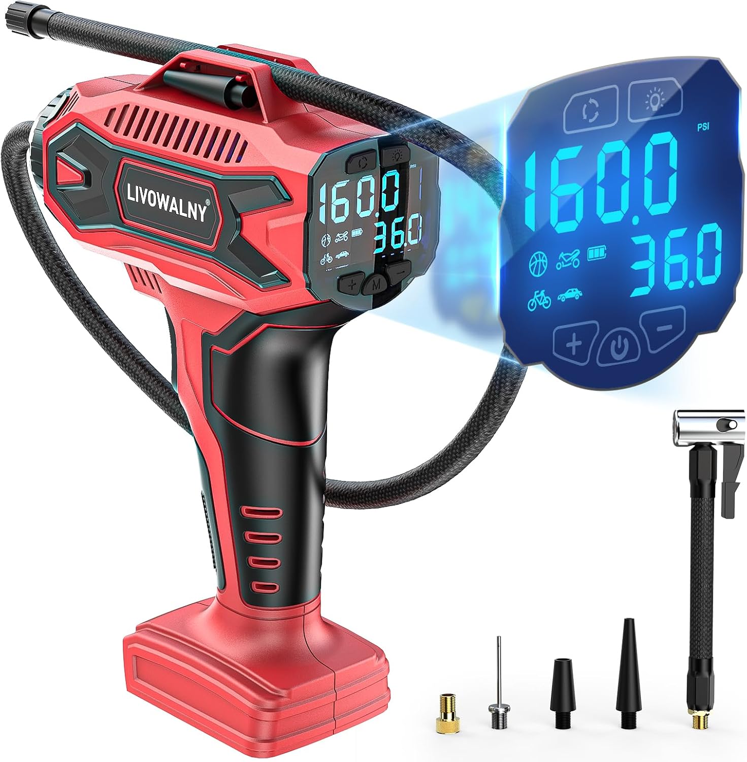 Tire Inflator Air Compressor for Milwaukee M18 Battery Users