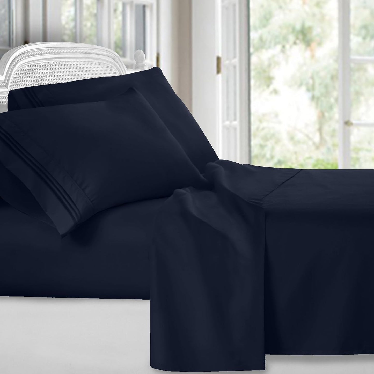 Clara Clark Bed Sheets Set, Luxury Soft Deep Pocket Bedding