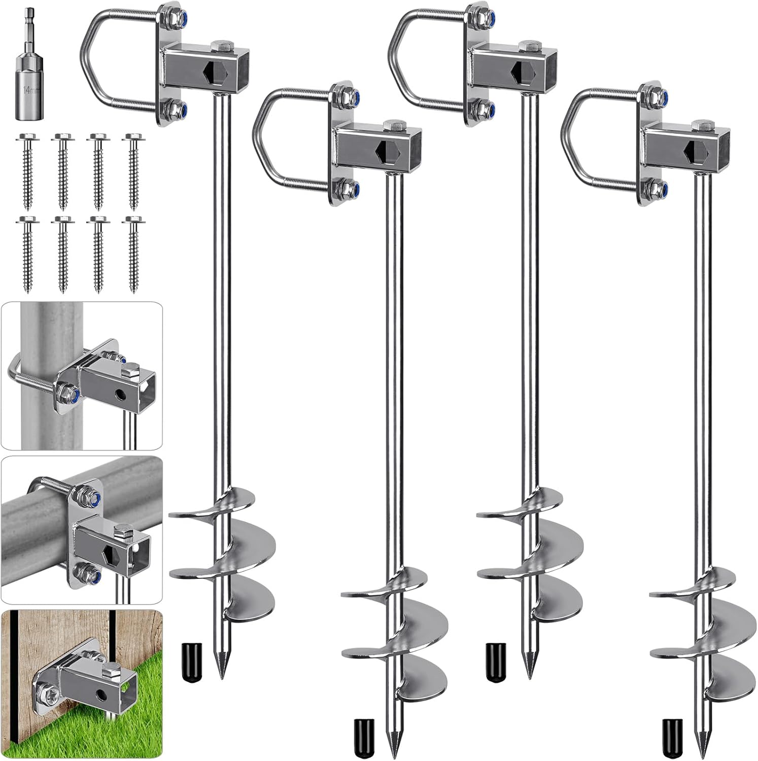 Multi-Purpose Ground Anchors for Trampolines and More