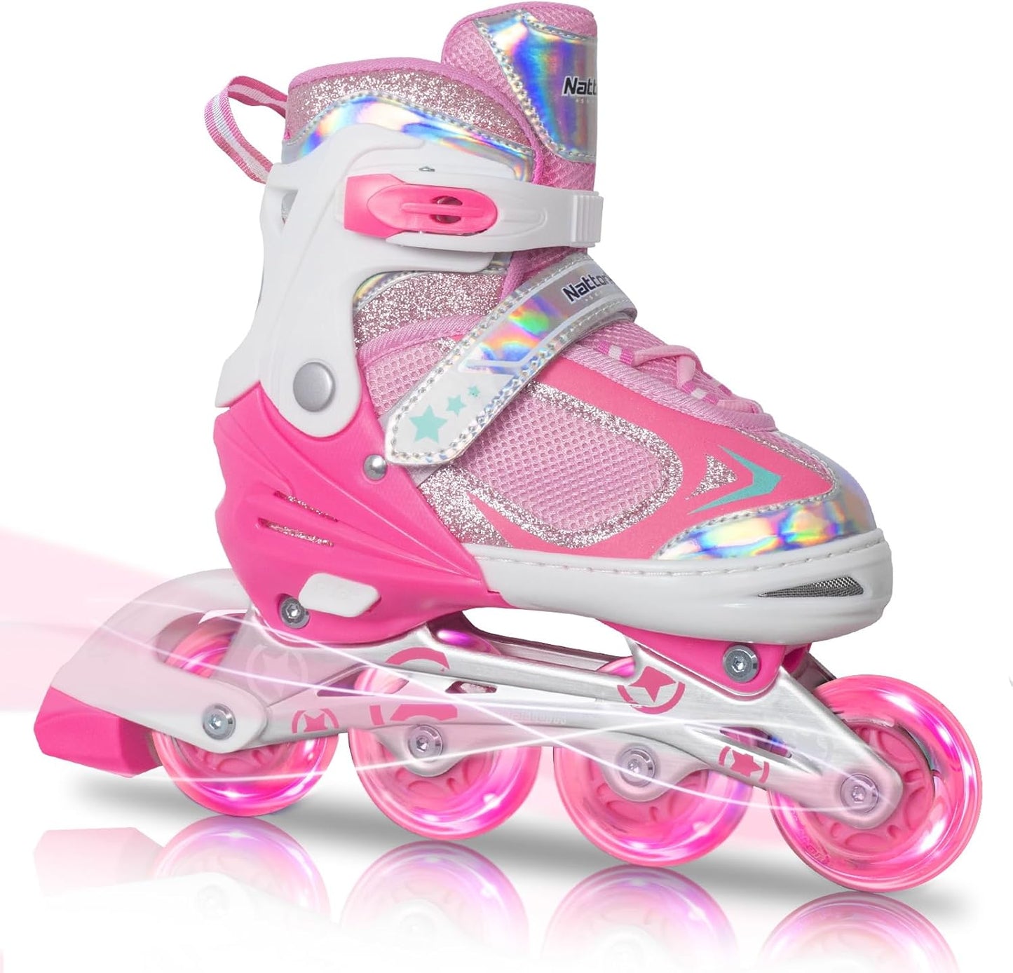Nattork Blade Roller Skates for Boys with Light Up Wheels