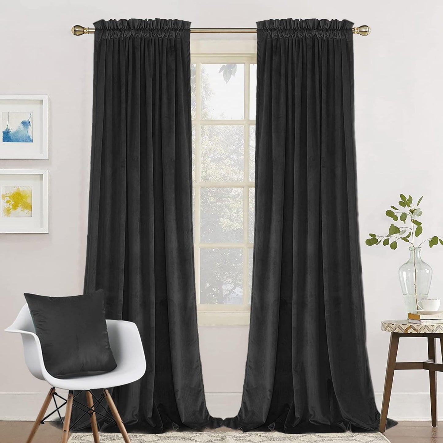 Thermal Blackout Curtains + 2 Pillow Covers