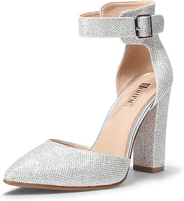 IDIFU Women's High Block Heels Pumps for Elegant Occasions