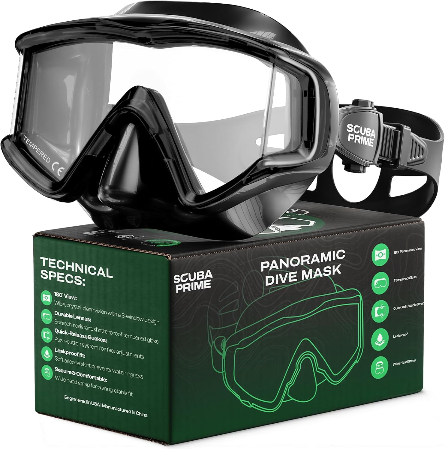Pano 3 Scuba Diving Mask for Stunning Underwater Clarity
