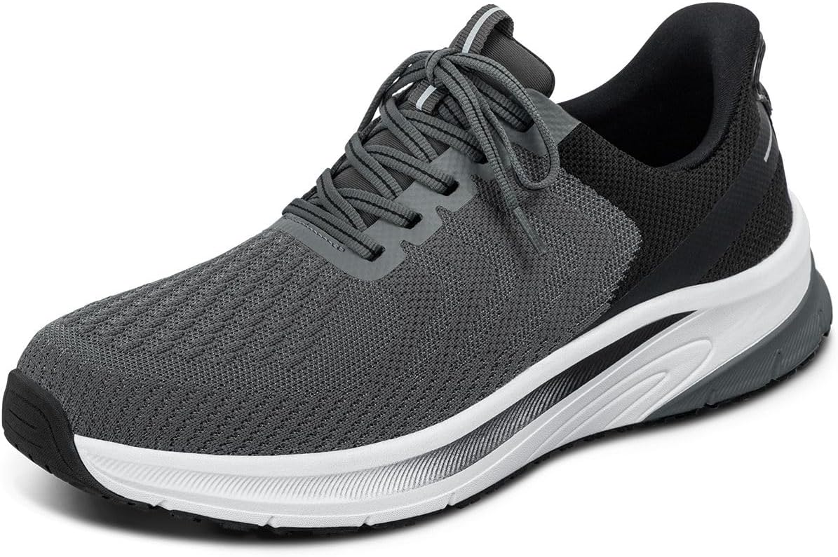 Orthofeet Men's Hands-Free Tilos Slip-On Sneakers for Comfort