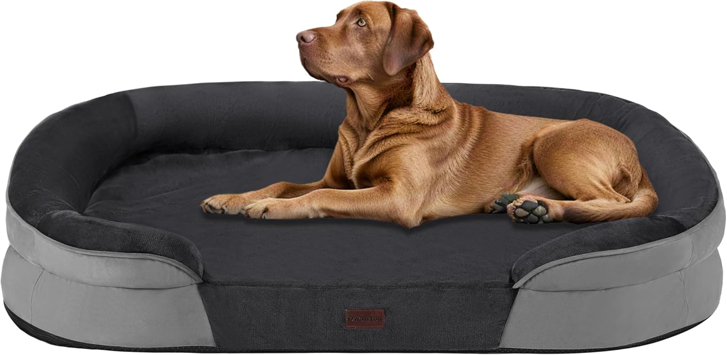 Dwanton Orthopedic Dog Bed for Extra Large Dogs with Gel Foam