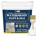 Rubber Liquid Waterproof Sealant 53oz Neutral Gray - Quick Drying