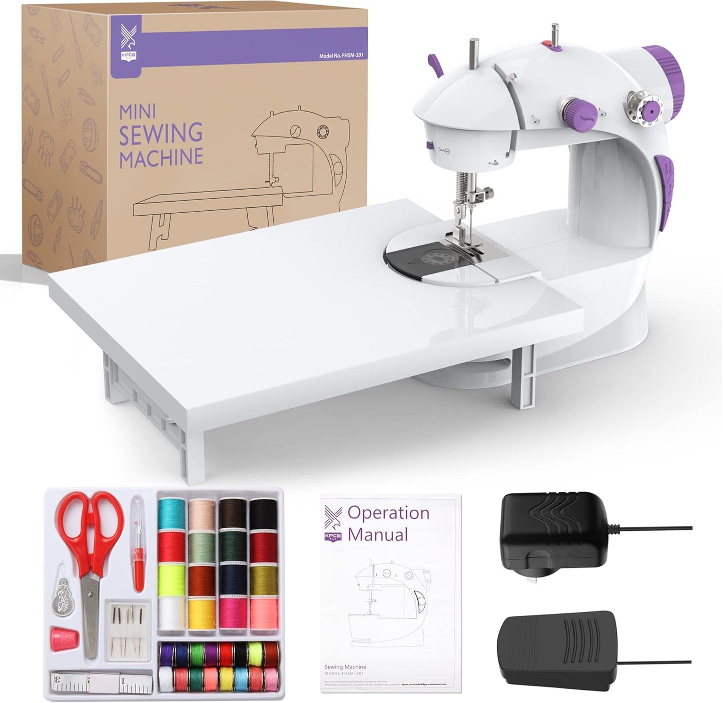 Compact Mini Sewing Machine Kit for Easy DIY Projects - Varmax