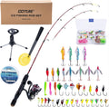 Ice Fishing Rod Reel Combo Kit - Complete Portable Ice Fishing Set
