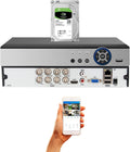 Evertech HD H.265 8 Channel Hybrid DVR Security Recorder - 2TB