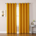 Room Darkening Curtains 90 in 2 Panels Set - Energy Saving Blackout