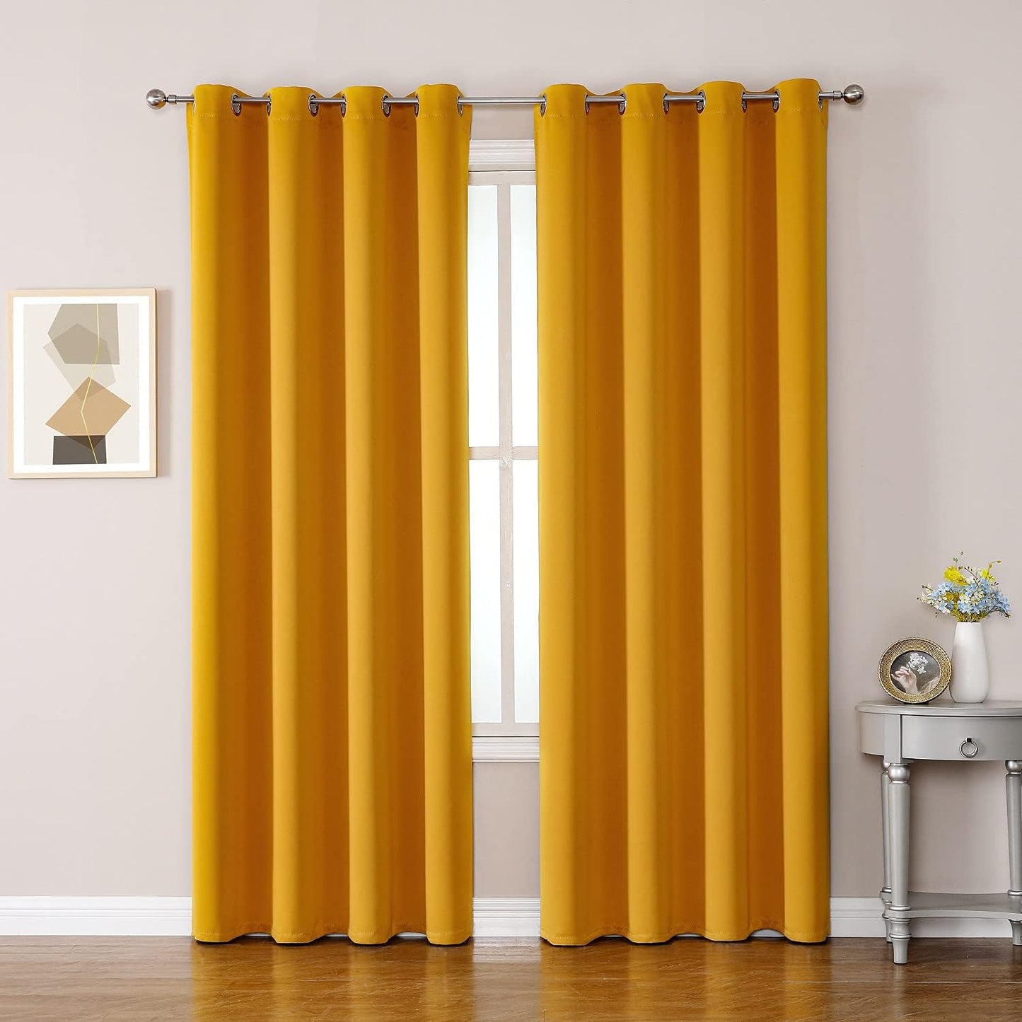 ChrisDowa Room Darkening Curtains for Living Room and Bedroom