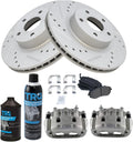 TRQ Front Brake Pad & Rotor Kit Compatible with 2005 Subaru Legacy
