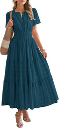 BTFBM Women's Pocketed Casual Maxi Dress Perfect for Summer Days