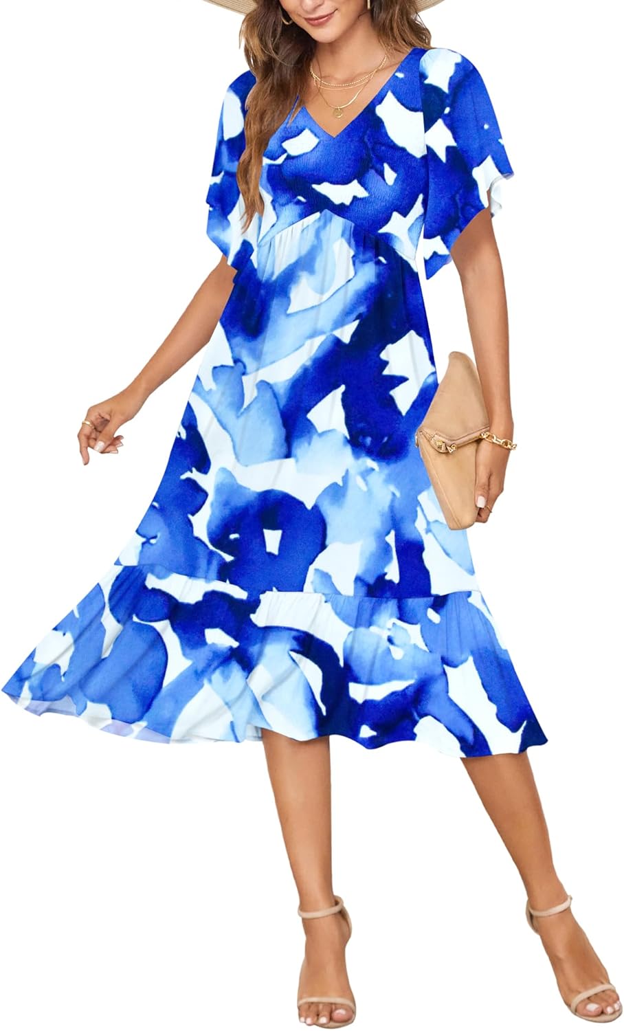 AUSELILY Women's Summer Empire Waist Dress for Every Occasion