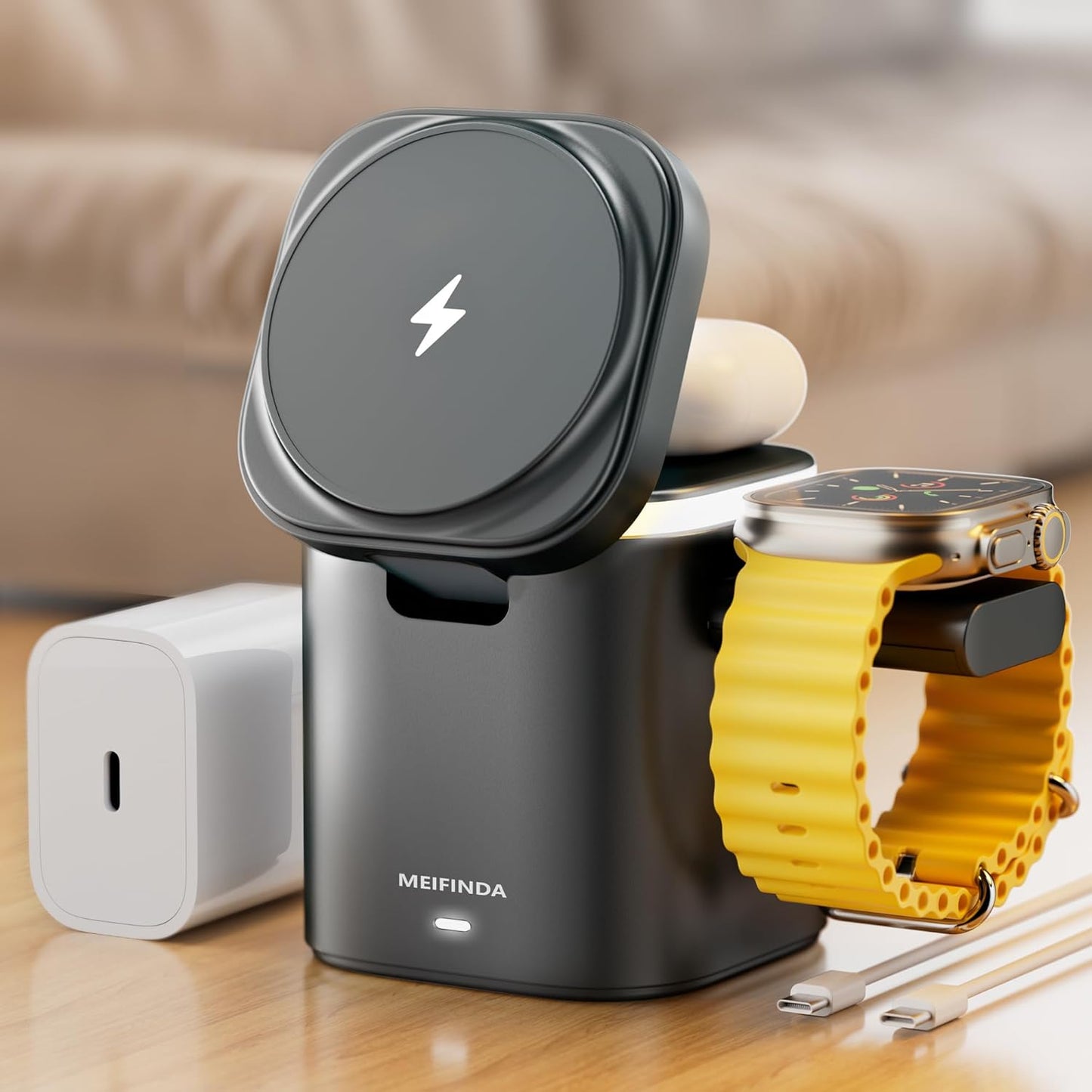 MEIFINDA 3-in-1 MagSafe Charger Station