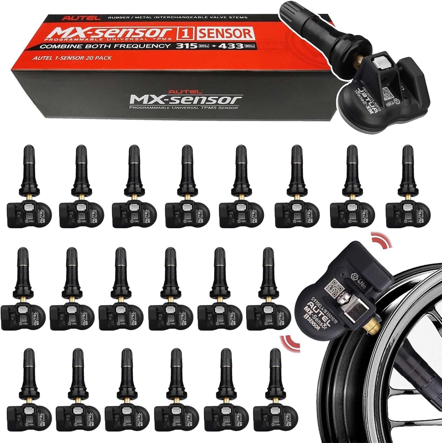 Autel MX Sensor Set of 20 Programmable Sensors for Tire Pressure