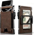 Slim Tactical Wallet for Men - Minimalist Front Pocket Leather Wallet