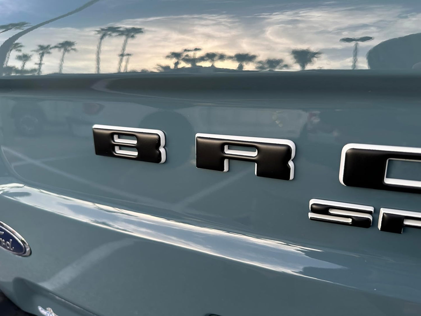Rear Liftgate Letter Overlays for 2021-2026 Bronco Sport