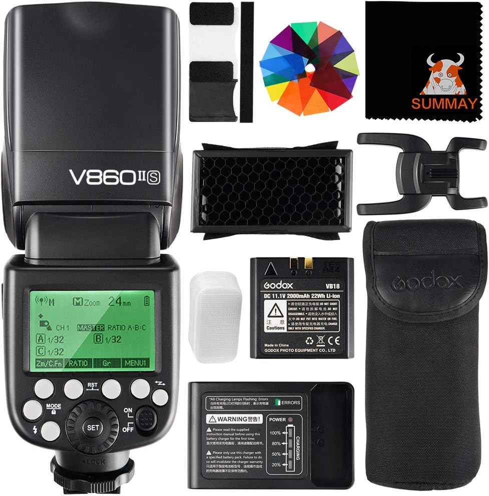 Godox V860IIS TTL Flash Kit for Sony Cameras with HSS GN60