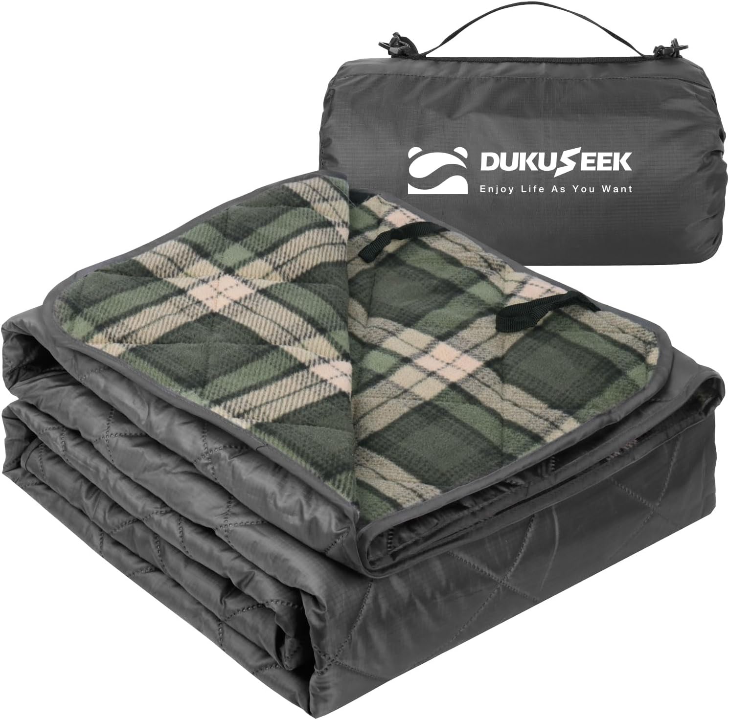 DUKUSEEK Waterproof Stadium Blanket for Cold Weather Comfort