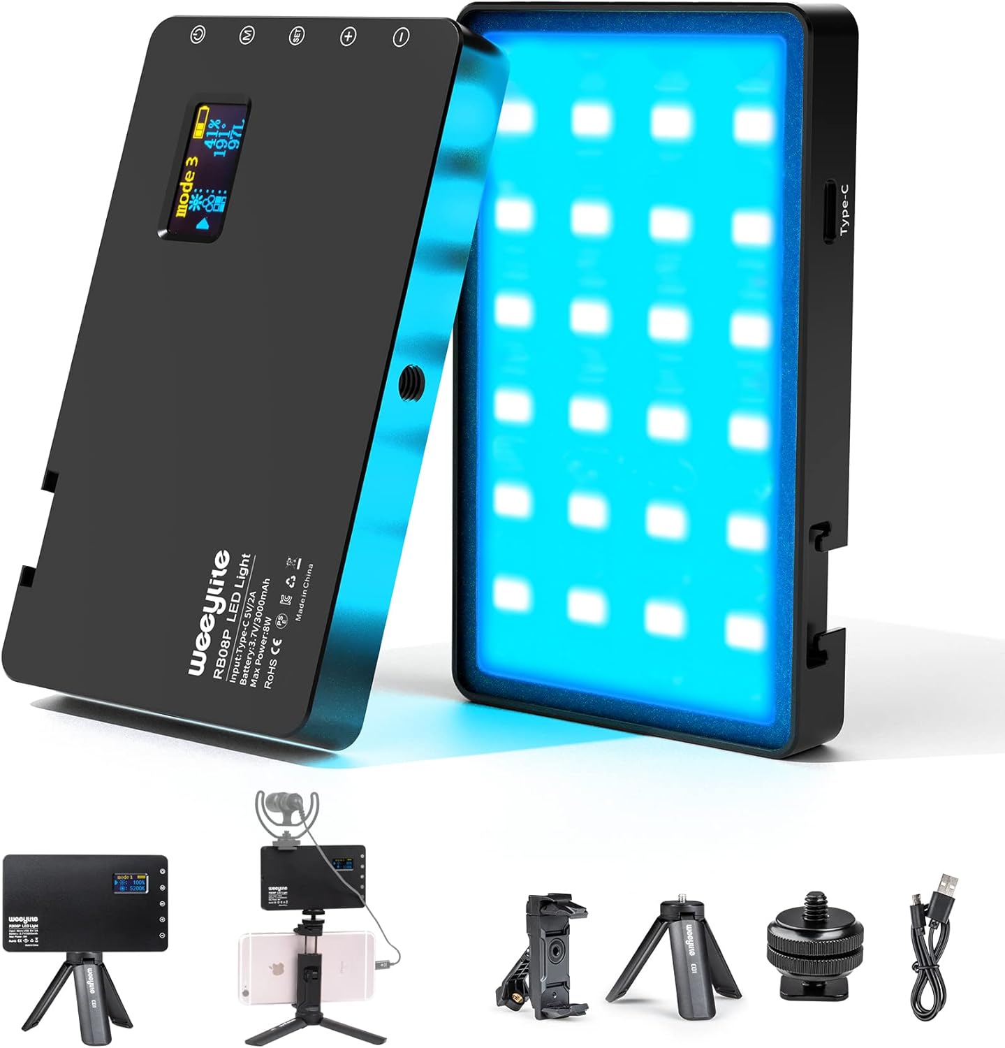 RGB LED Video Light for YouTube and TikTok Vlogging Needs