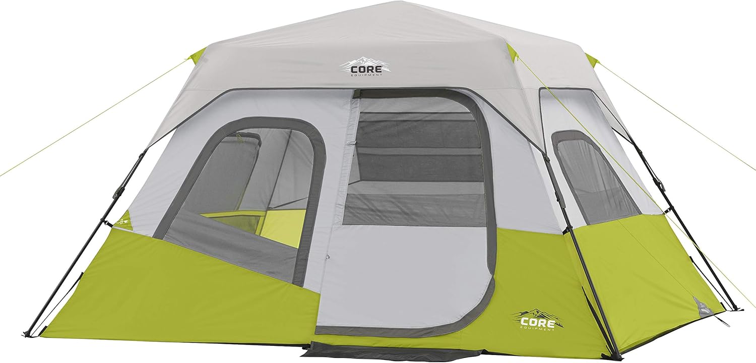 CORE Instant Cabin Tents for Family Camping - 6 to 12 Person