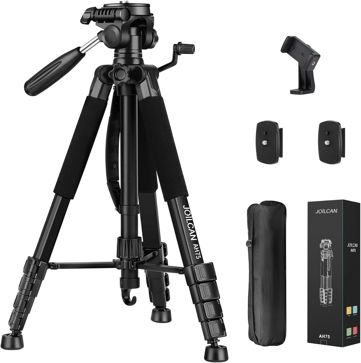 JOILCAN Tripod for Camera and Phone - 74in Heavy Duty Stand