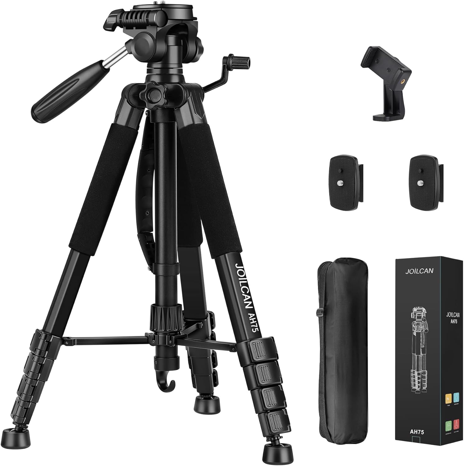 JOILCAN Tripod for Camera and Phone - 74in Heavy Duty Stand